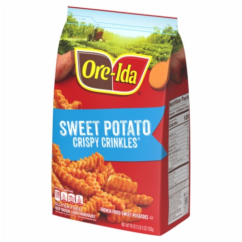 Ore-Ida Golden Crinkles, Crinkle Cut Fries, French Fries Fried Frozen  Potatoes, Value Size, 5 lb Bag