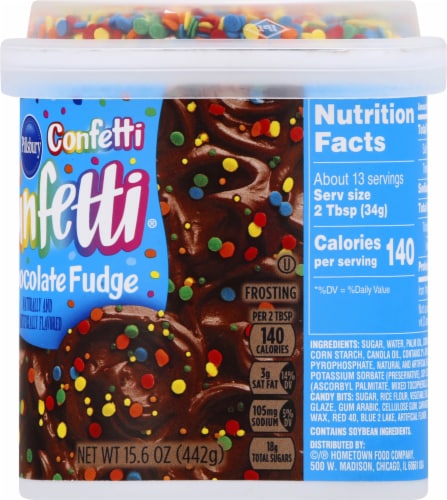Pillsbury Funfetti® Confetti Chocolate Fudge Frosting Perspective: right