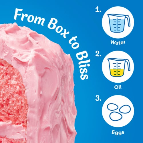 Pillsbury Moist Supreme Premium Strawberry Cake Mix Perspective: right