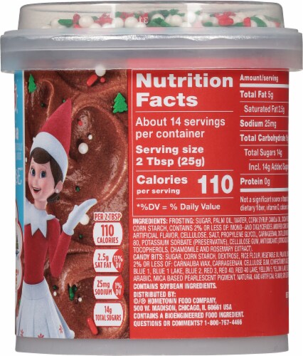 Pillsbury Funfetti® The Elf® on the Shelf Hot Cocoa Whipped Frosting With Sprinkles Perspective: right