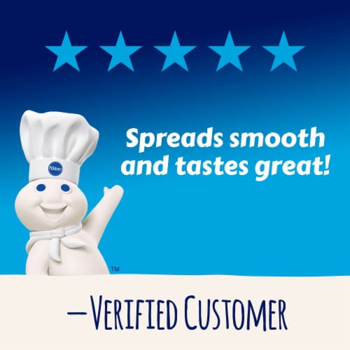 Pillsbury Fluffy Frost Vanilla Marshmallow Flavored Frosting Perspective: right