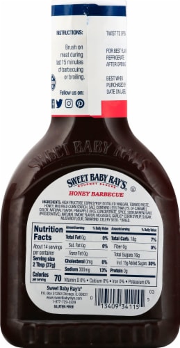 Sweet Baby Ray's Honey Barbecue Sauce Perspective: right