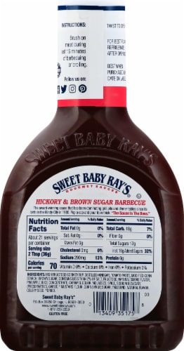 Sweet Baby Ray's® Hickory & Brown Sugar BBQ Sauce Perspective: right