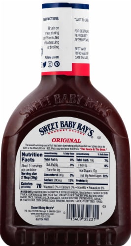 Sweet Baby Ray's® BBQ Sauce Perspective: right