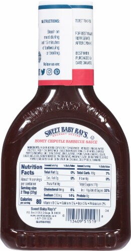 Sweet Baby Ray's Honey Chipotle Barbecue Sauce Perspective: right