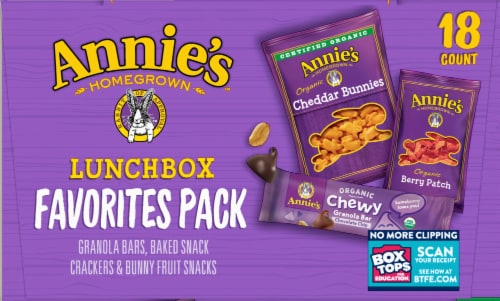 Annie's Organic Lunchbox Favorites Snack Variety Pack Perspective: right
