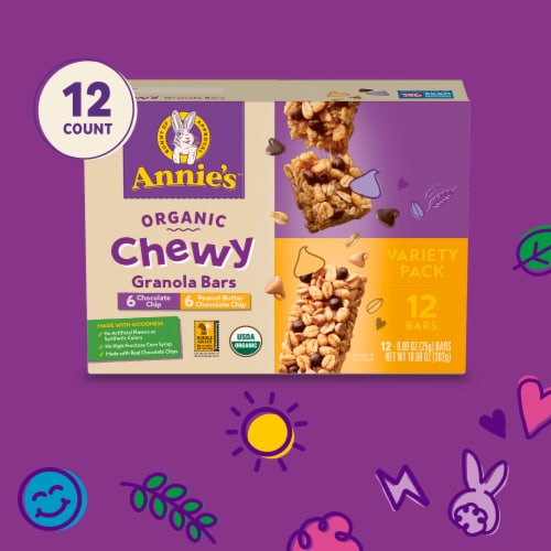 Annie's Organic Chewy Granola Bars Variety Pack Perspective: right