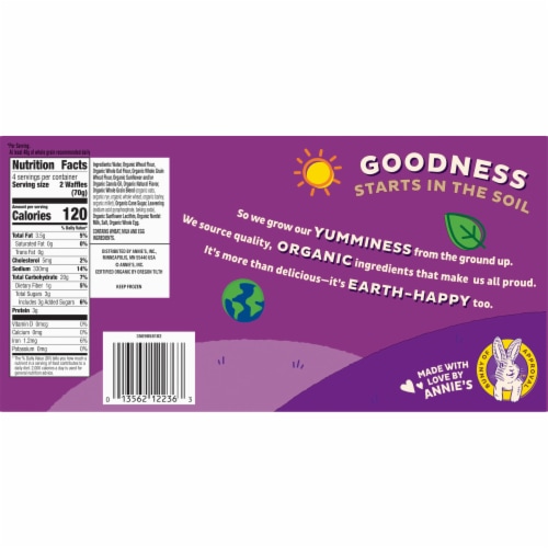 Annie's™ Organic Homestyle Frozen Waffles Perspective: right