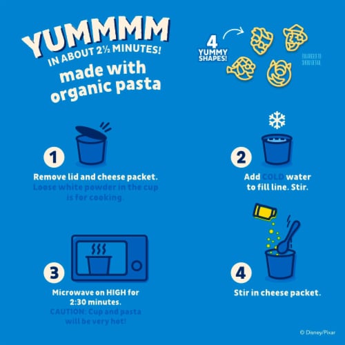 Annie's Disney Pixar Pasta and Cheddar Macaroni and Cheese Perspective: right