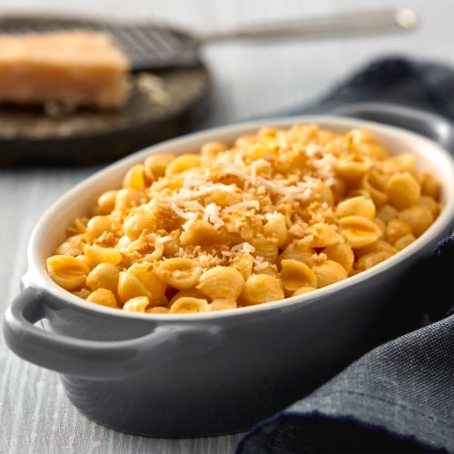 Annie's Super! Mac Shells and Real Aged Cheddar Macaroni And Cheese Perspective: right