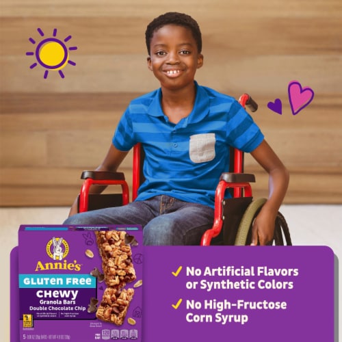 Annie's™ Gluten Free Whole Grain Chewy Granola Bars - Double Chocolate Chip Perspective: right