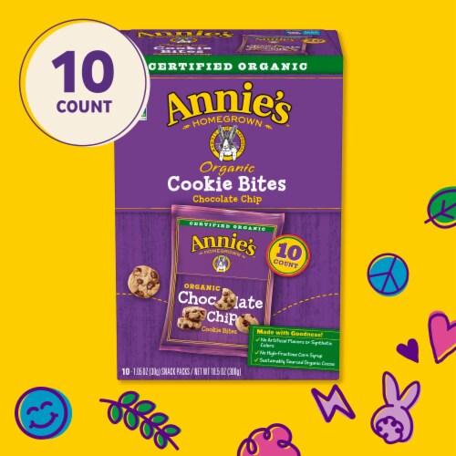 Annie's™ Organic Chocolate Chip Cookie Bites Perspective: right