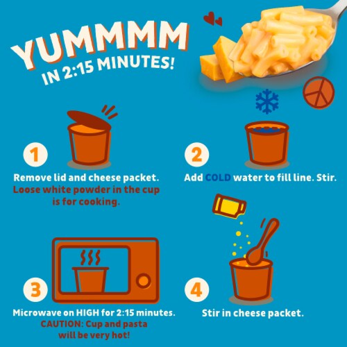 Annie's Gluten Free Real Aged Cheddar Mac N Cheese Microwave Macaroni and Cheese Cup Perspective: right