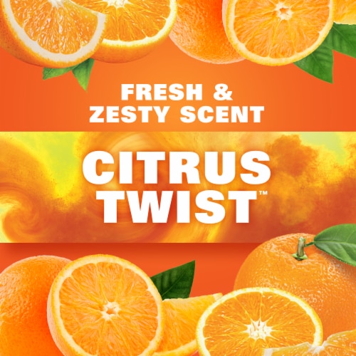 Hefty® Ultra Strong™ 13 Gallon White Citrus Twist™ Scented Trash Bags Perspective: right