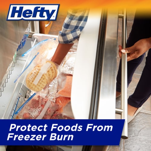 Hefty Slider Bags, Freezer, Quart, Mega Pack - 74 bags