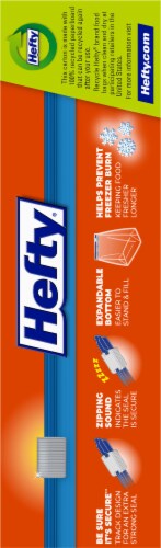 Hefty® Slider Freezer Storage Bags Perspective: right