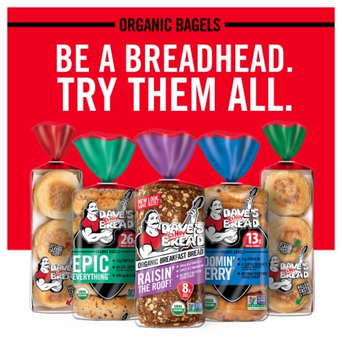 Dave’s Killer Bread® Plain Awesome® Bagels Organic Bagels