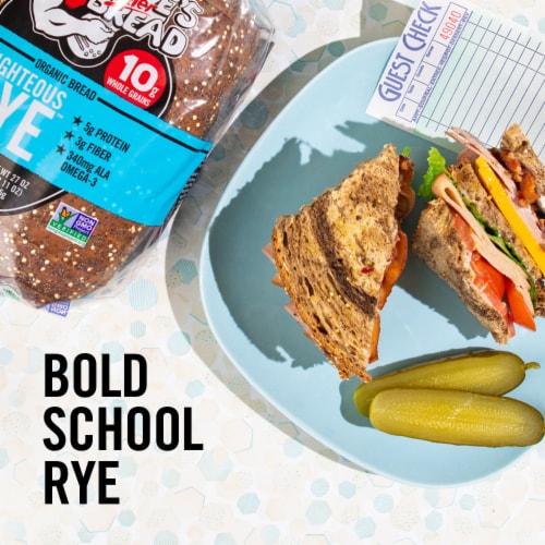 Dave's Killer Bread Righteous Rye Bread Organic Rye Bread Perspective: right