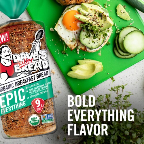 Dave's Killer Bread Organic Epic Everything Bread Perspective: right
