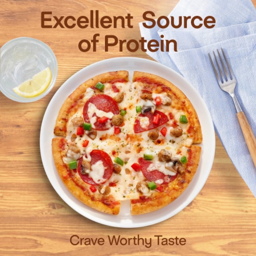 Lean Cuisine® Protein Kick Supreme Frozen Pizza Perspective: right