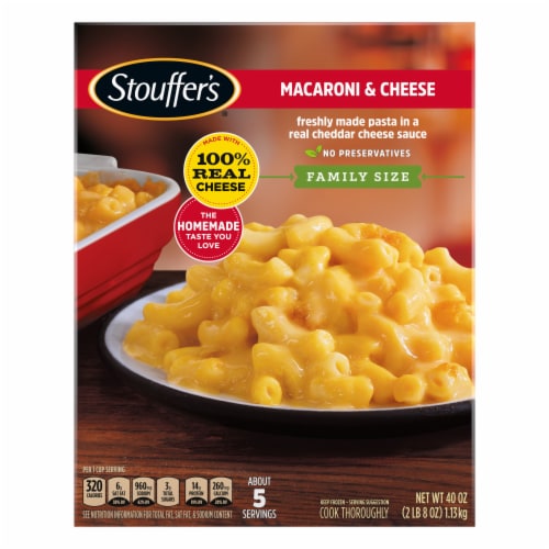 Stouffer’s Family Size Macaroni and Cheese Frozen Meal Perspective: right