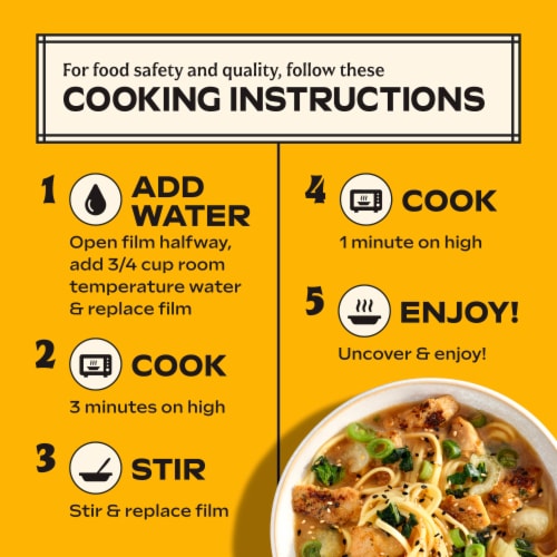 Mings Chicken Ramen Noodles Chicken Ramen Bowl Frozen Asian Food Perspective: right