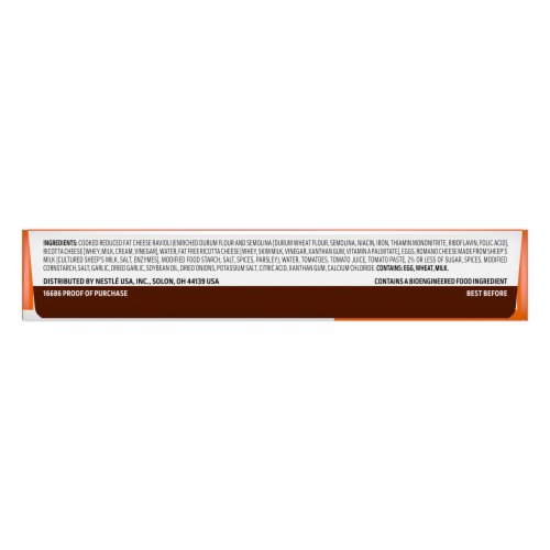 Lean Cuisine® Cheese Ravioli Frozen Meal Perspective: right