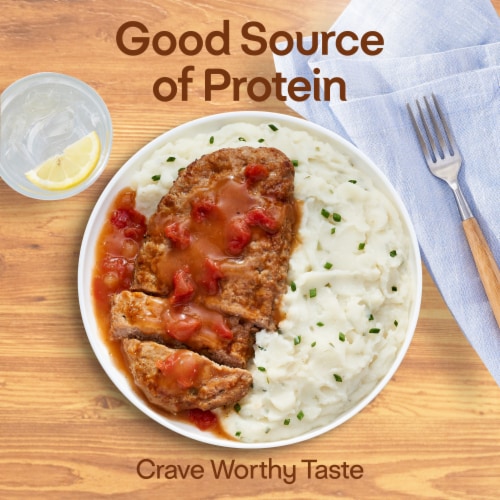 Lean Cuisine Meatloaf with Mashed Potatoes Frozen Meal Perspective: right
