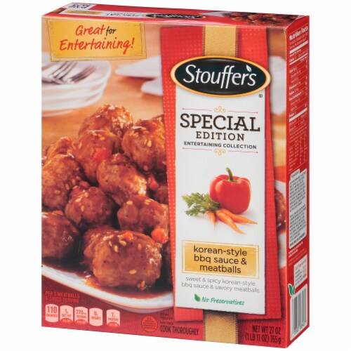 Stouffer's Korean-Style BBQ Sauce & Meatballs Special Edition Perspective: right
