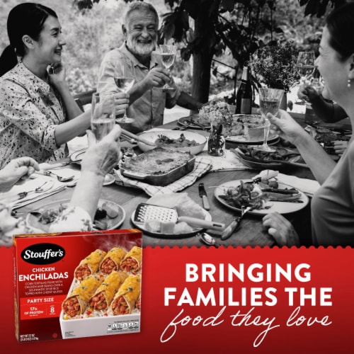 Stouffer's Family Size Chicken Enchiladas Frozen Meal Perspective: right