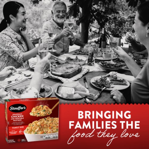Stouffer's® Family Size Grandma's Chicken & Vegetable Rice Bake Frozen Meal Perspective: right