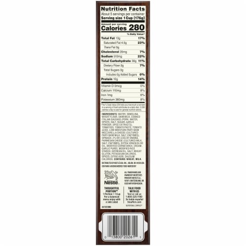 Stouffer's Family Size Italian Sausage Pasta Frozen Meal Perspective: right
