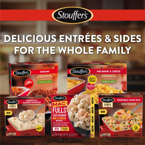 Stouffer's Mac-Fulls Creamy Garlic Shrimp Mac & Cheese Bowl Perspective: right