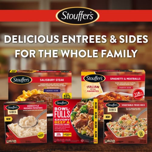 Stouffer's Large Size Salisbury Steak Frozen Meal Perspective: right