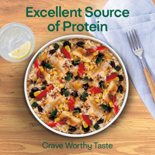 Lean Cuisine Bowls Unwrapped Chicken Burrito Frozen Meal Perspective: right