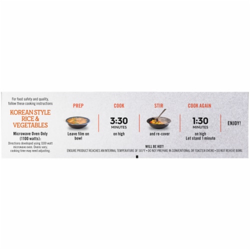 Lean Cuisine Korean Style Rice & Vegetables Bowls Frozen Meal Perspective: right