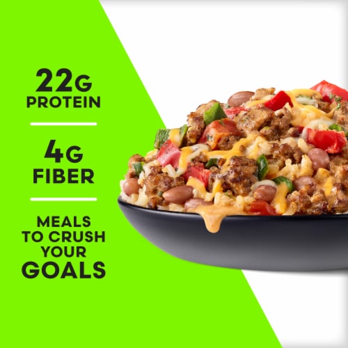 Vital Pursuit Southwest Style Beef Taco Bowl High Protein GLP-1 Friendly Frozen Meal Perspective: right