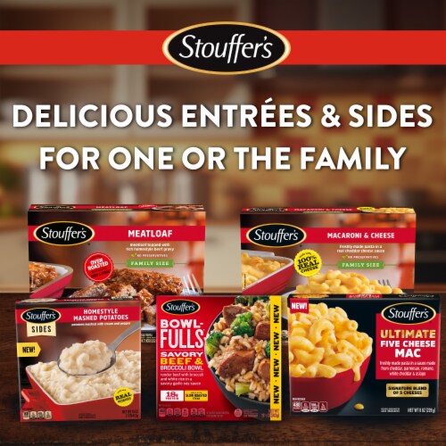 Stouffer's Ultimate Five Cheese Mac Frozen Meal Perspective: right