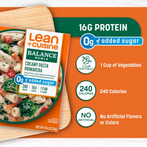 Lean Cuisine Creamy Pasta Primavera Frozen Meal Perspective: right