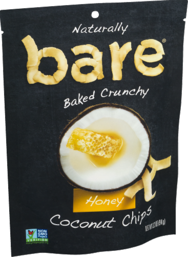 Bare Naturally Baked Crunchy Honey Coconut Chips Perspective: right