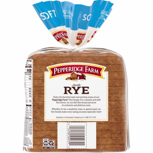Pepperidge Farm Jewish Rye Soft Rye Bread Perspective: right