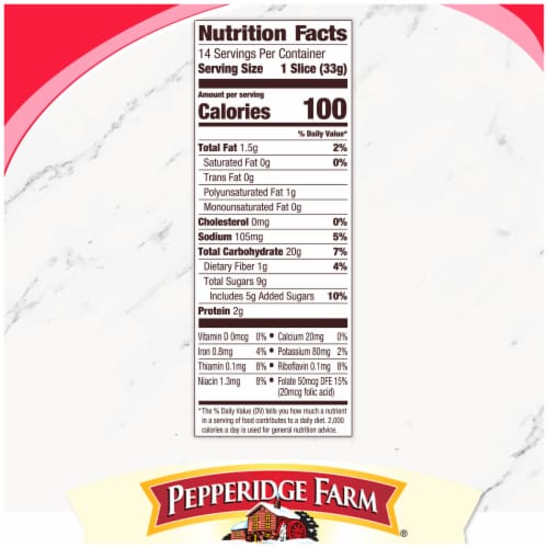 Pepperidge Farm Swirl Strawberry Breakfast Bread, 14 Oz Loaf Perspective: right