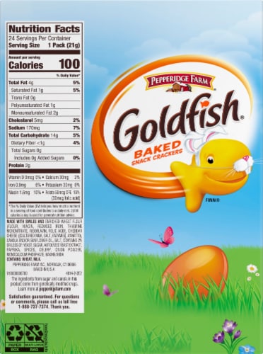 Goldfish Cheddar Baked Snack Crackers, 24 ct /  oz - Kroger