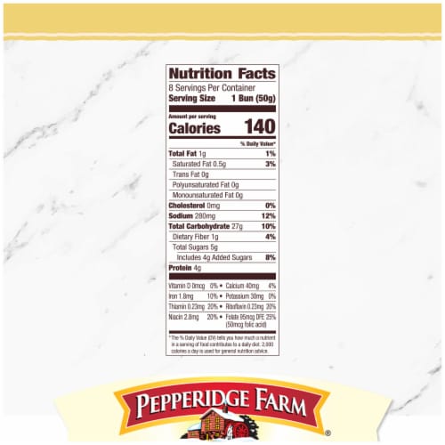 Pepperidge Farm Butter Hot Dog Buns Top Sliced Perspective: right