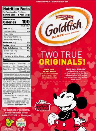 Pepperidge Farm Goldfish Baked Snack Crackers Perspective: right