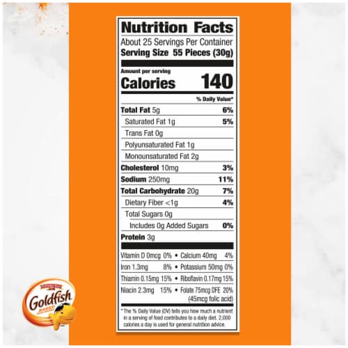 Goldfish® Cheddar Cheese Crackers Perspective: right
