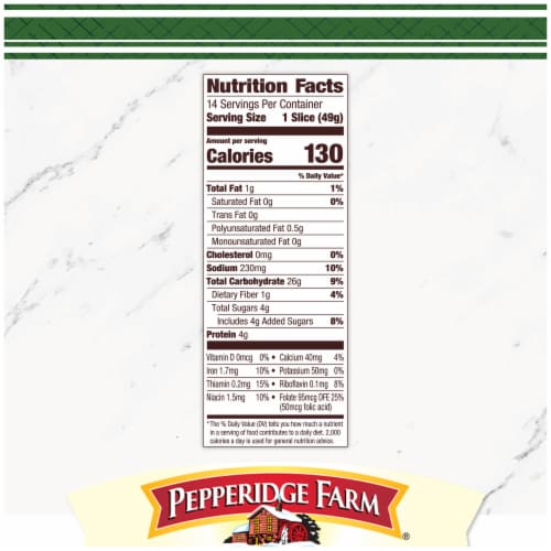 Pepperidge Farm Farmhouse® Hearty White Bread Perspective: right