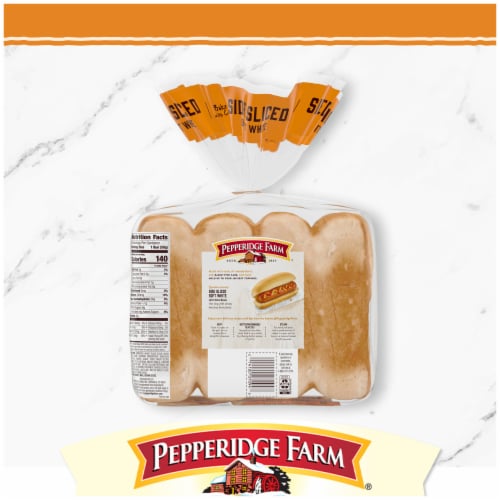 Pepperidge Farm® Side Sliced Soft White Hot Dog Buns Perspective: right