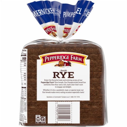 Pepperidge Farm Jewish Pumpernickel Dark Pump Bread Perspective: right