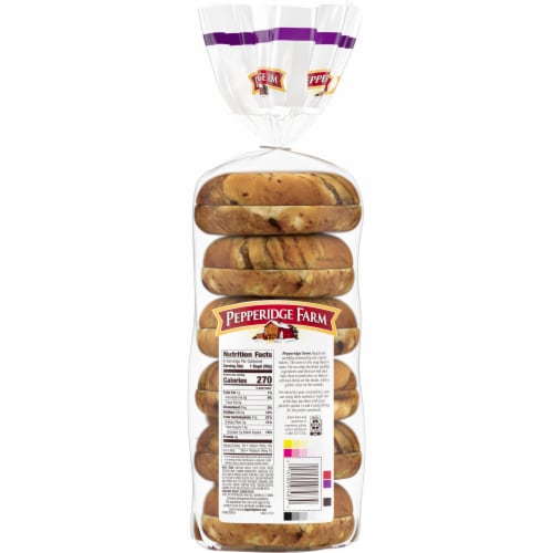 Pepperidge Farm Cinnamon Raisin Bagel Perspective: right